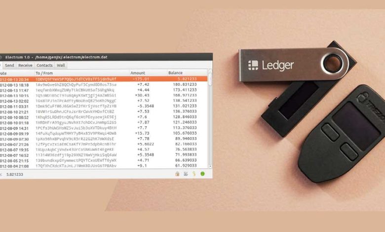 import ledger trezor seed electrum