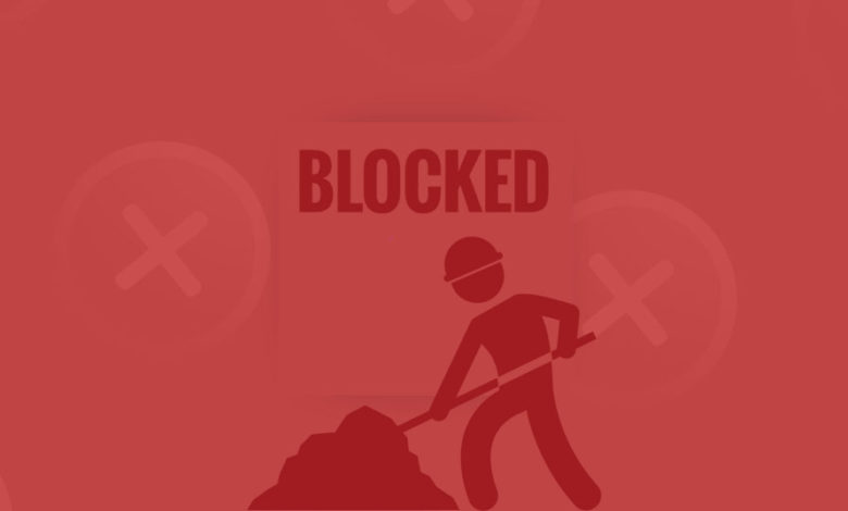 miner wallet blocked