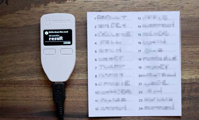 trezor recovery check