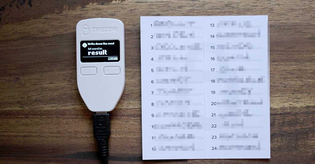 trezor recovery check