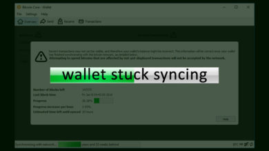 Wallet stuck syncing