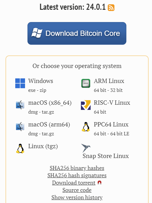 download bitcoin core