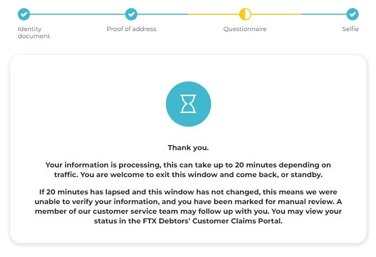 ftx portal kyc check