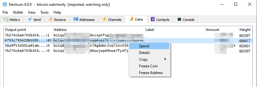 send from specific address