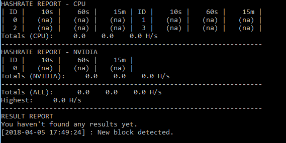 xmr-stak hashrate check