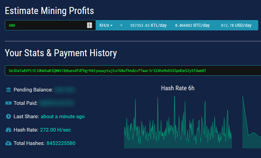 Stellite profit mining calculator